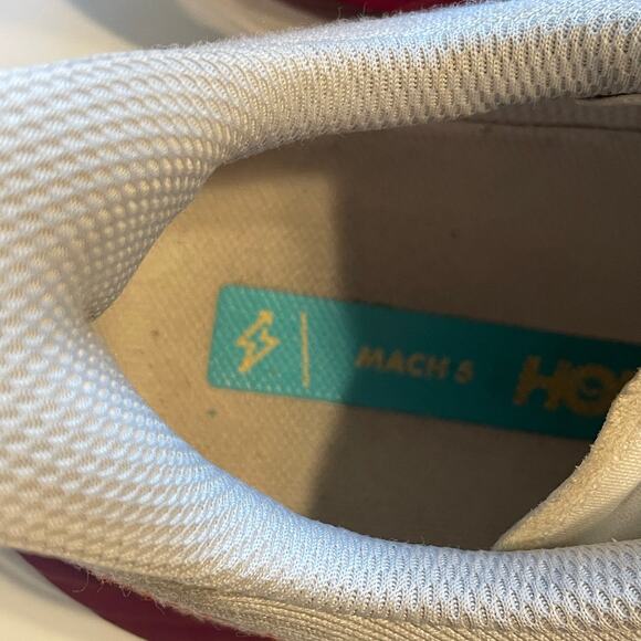 Hoka ONE Mach 5 White & Scuba Blue Womens Size 10.5B Running Sports Gym Workout - Picture 8 of 8